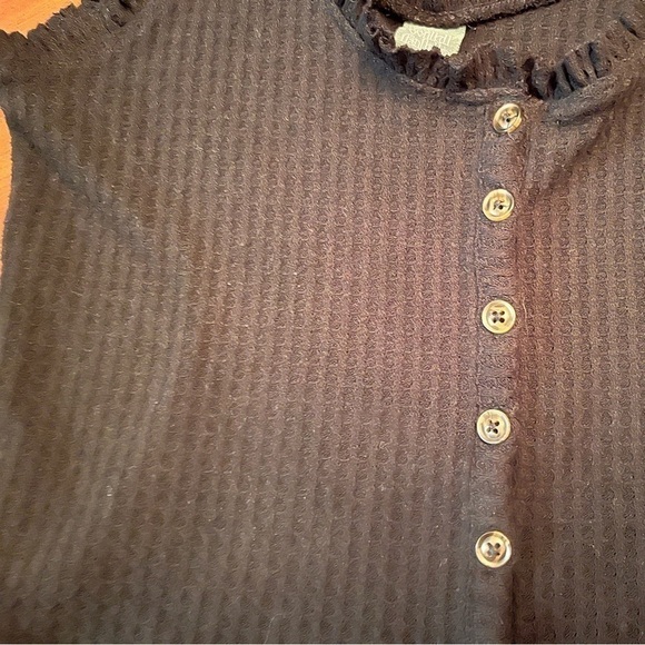 Wild fable Black button up midriff tank top size XS - Picture 4 of 7